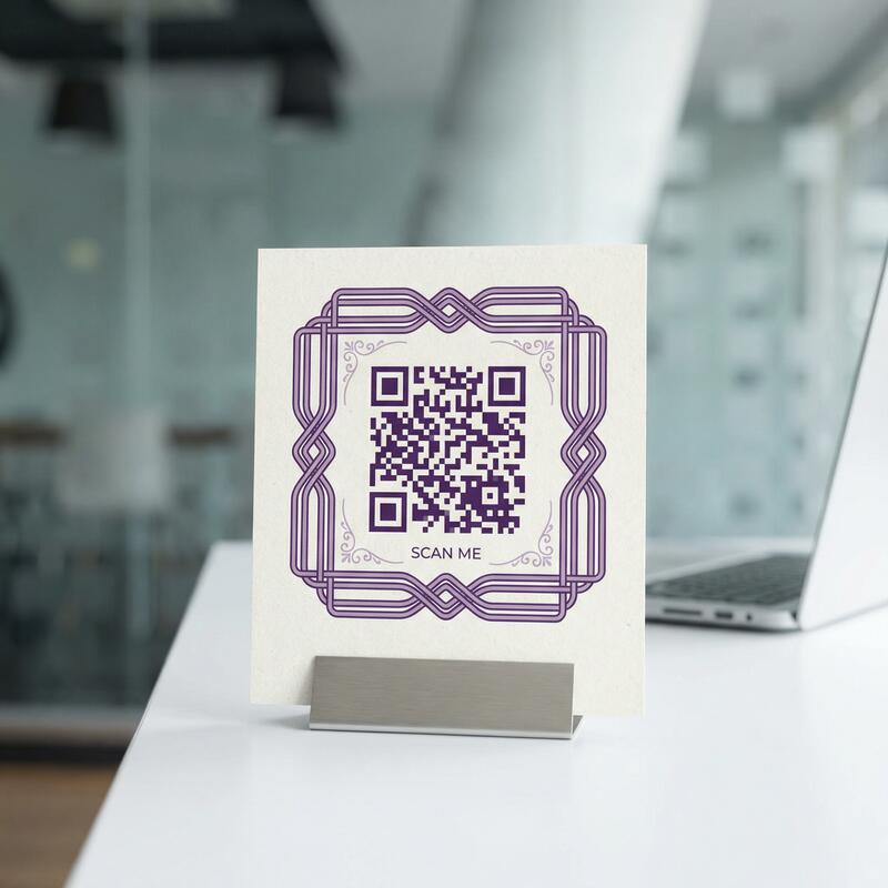 黄色仓库商务二维码