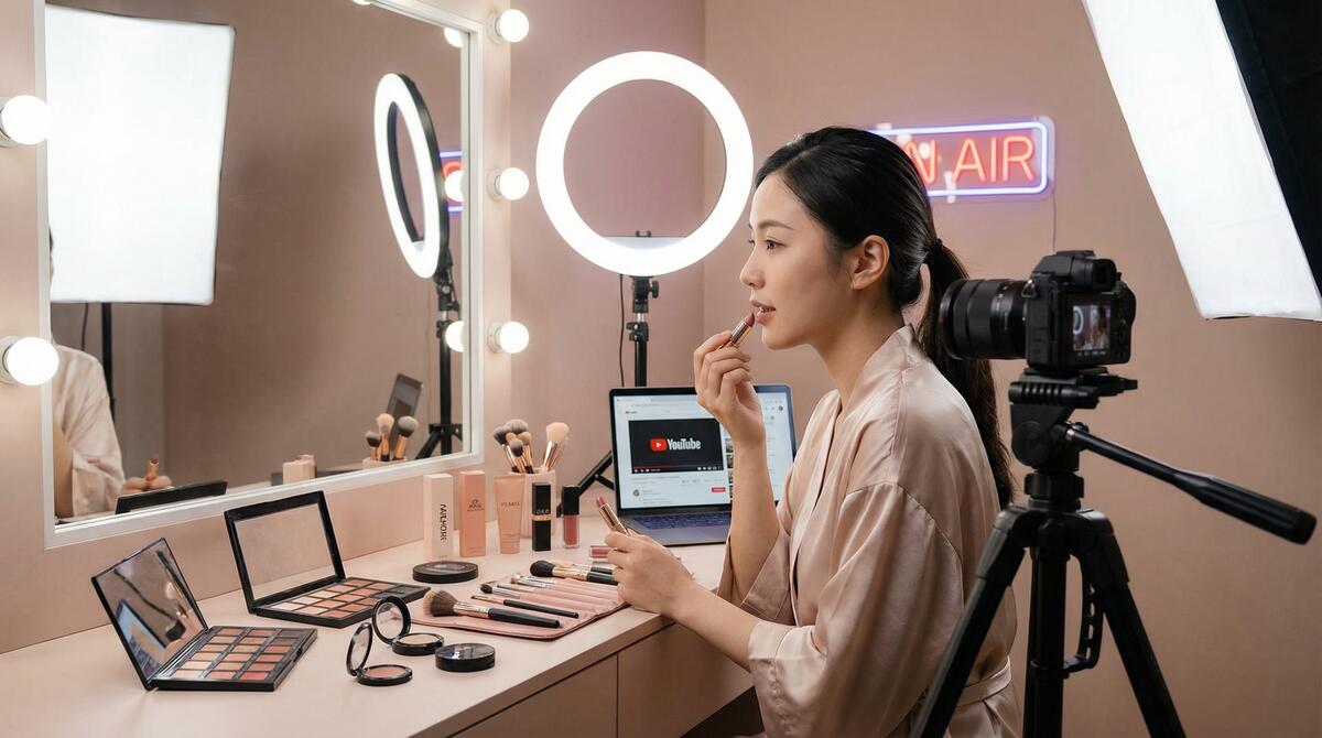 黄色仓库美妆视频教程